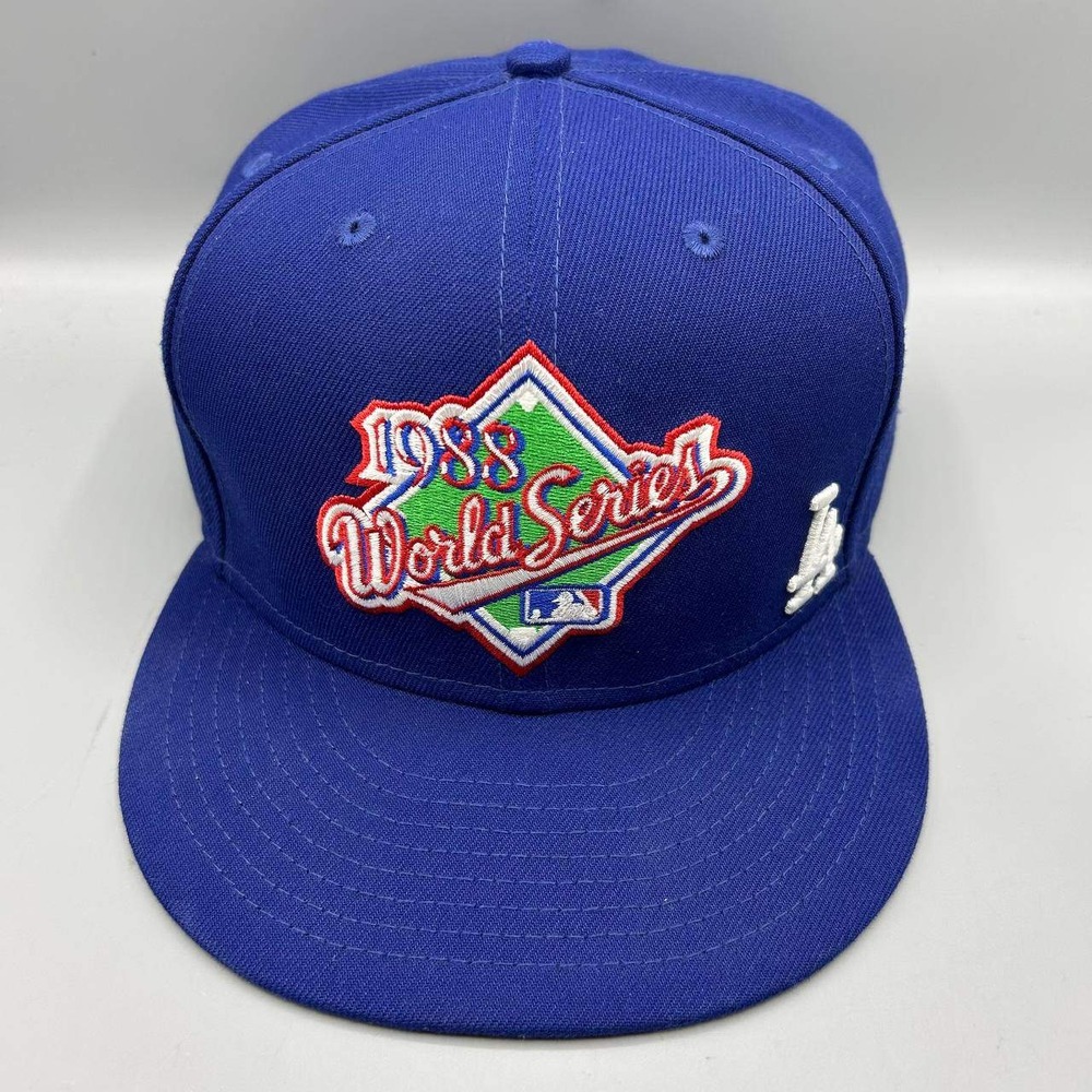 Los Angeles LA Dodgers Hat Men 8 Blue World Series 59Fifty New Era Fitted Cap
